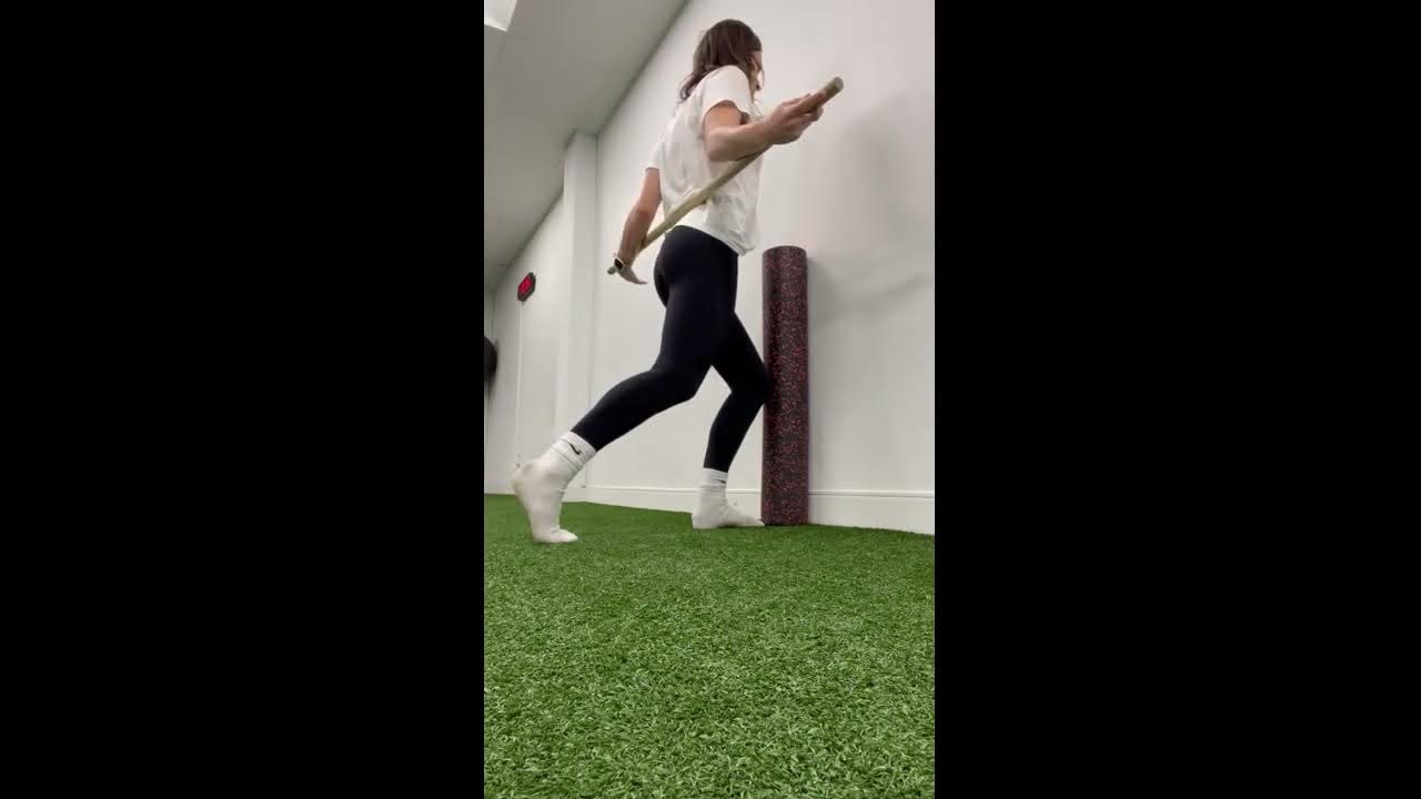 Split Stance Trunk on Hip Dissociation with Dowel YouTube