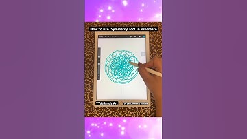 How to use Symmetry Tool in Procreate #shorts