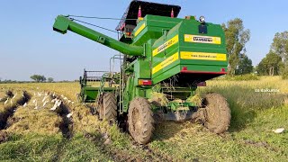 Eicher harvester working in mud | tractor |