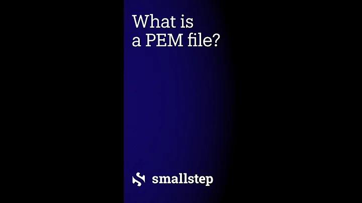 What's a PEM file?