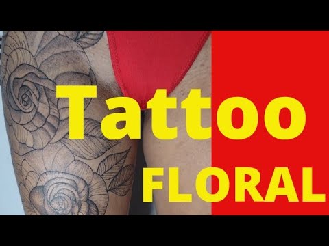 Tattoo Floral linda Tatuagem Feminina tattoo rosas