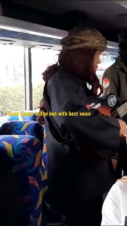 Street singer with sweet voice on bus#Shorts