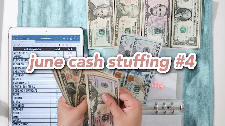 cash envelope/ sinking funds stuffing & counting june #4 | 20 year old budget | dave ramsey INSPIRED