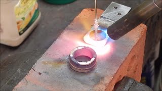 Bronze brazing model engine parts with ordinary LPG/Propane