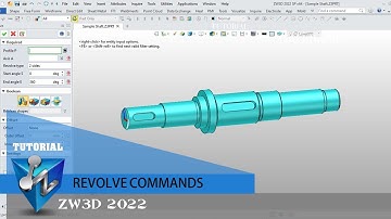 ZW3D - Tutorial - Revolve Commands