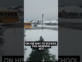 On His Way to School at -16°C ❄️ | Winter Morning Shorts #shorts