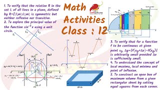 CBSE MATH LAB ACTIVITIES CLASS 12