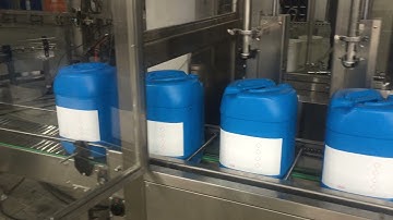 20L TO 25L jerry can weighing filling machine/automatic capping machine, labeler，Palletizing