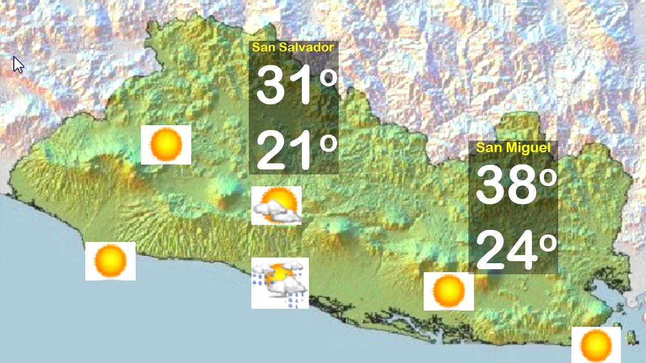 Pronostico del tiempo san salvador