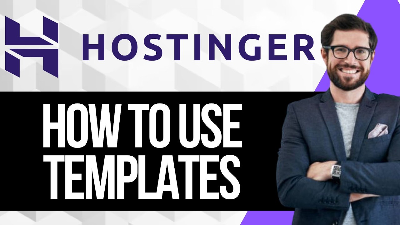 How to Use Templates for Pages in Hostinger Website Builder - YouTube