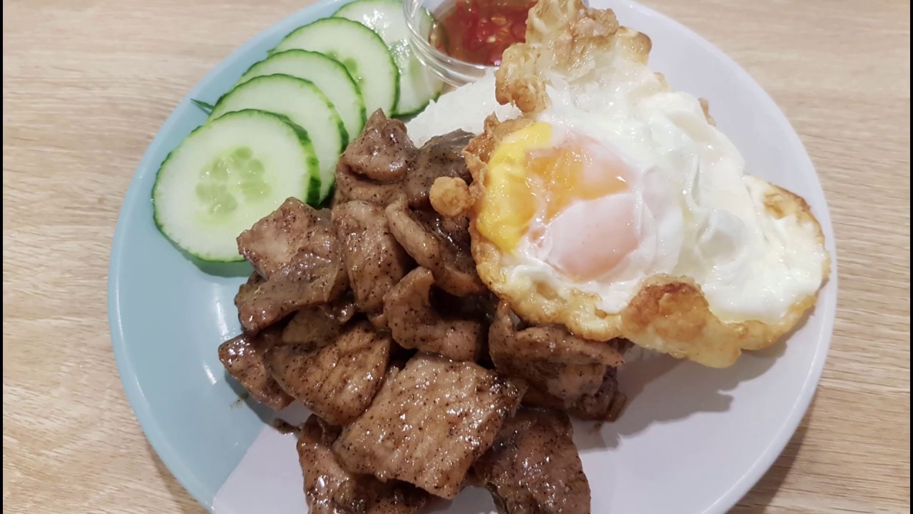 Thai Garlic Pepper Pork Stir Fry | Garlic Pepper Pork Recipe | Thai