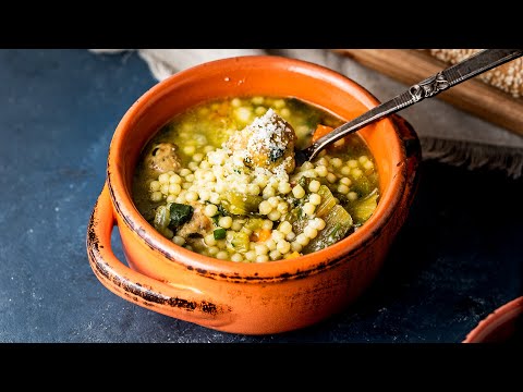 Easy ITALIAN WEDDING SOUP With Turkey Meatballs