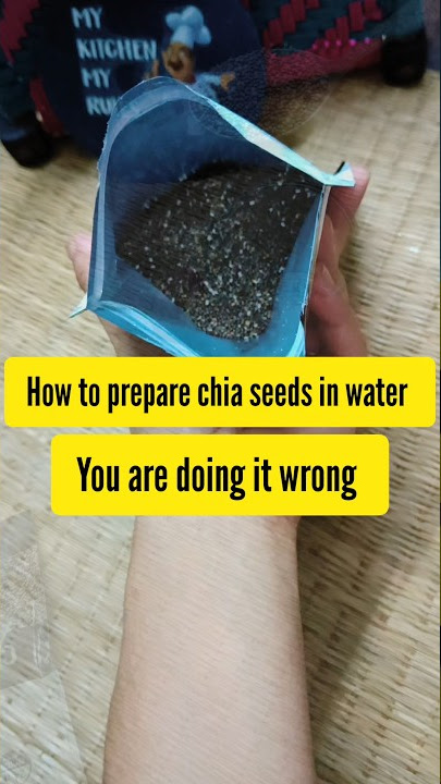 Why Your Chia Seed Water Isn't Working (How to Fix It!) How to prepare chia seeds in water #shorts