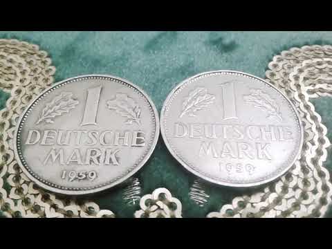 Worth Money For This Silver Currency West Germany One Bundesrepublik Deutschland Deutsche Mark 1959