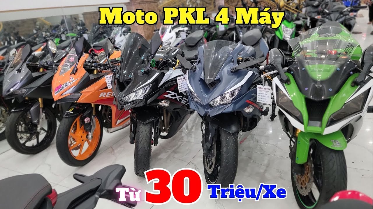 Thanh Lý Moto PKl 4 Giá Rẻ Ninja XZ25R , ZX10R , Z1000 , Z800 , CBR250R , CBR150R