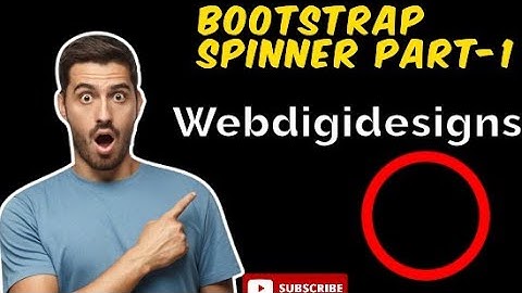 Bootstrap Spinner Classes Part-1 ||Web designing #webdigidesigns #coding #bootstrap#virelvideo