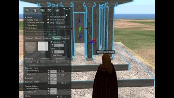OpenSimulator modeling with primitives - Greek temple_08_details&box.avi