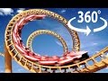 Roller Coaster 360 VR - Sneaking 360 Cam on 3 Six Flags Rides