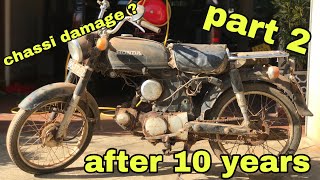 Old Honda CD 90 bike restoration part 02