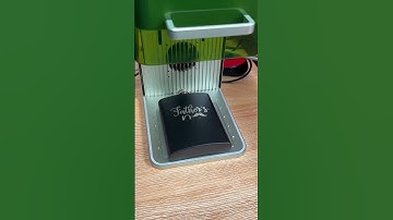 Laser Engraving on Metal Hip Flask for Your Father with xTool F1 Laser Engraver