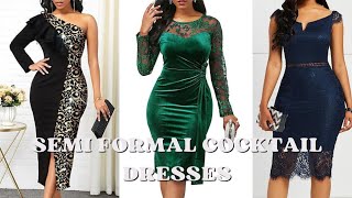 Semi formal cocktail dresses | Slay elegantly | #cocktaildresses #viral #fashion #beautiful