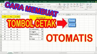 Cara Mudah Membuat Tombol  Cetak Otomatis di Microsoft Excel