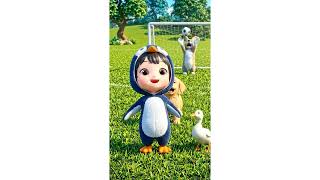 Goggoo Gaga The Penguin Girl Plays Soccer With Cute Animals