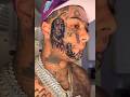 Blueface gets a fresh touch-up on his tattoos 👀