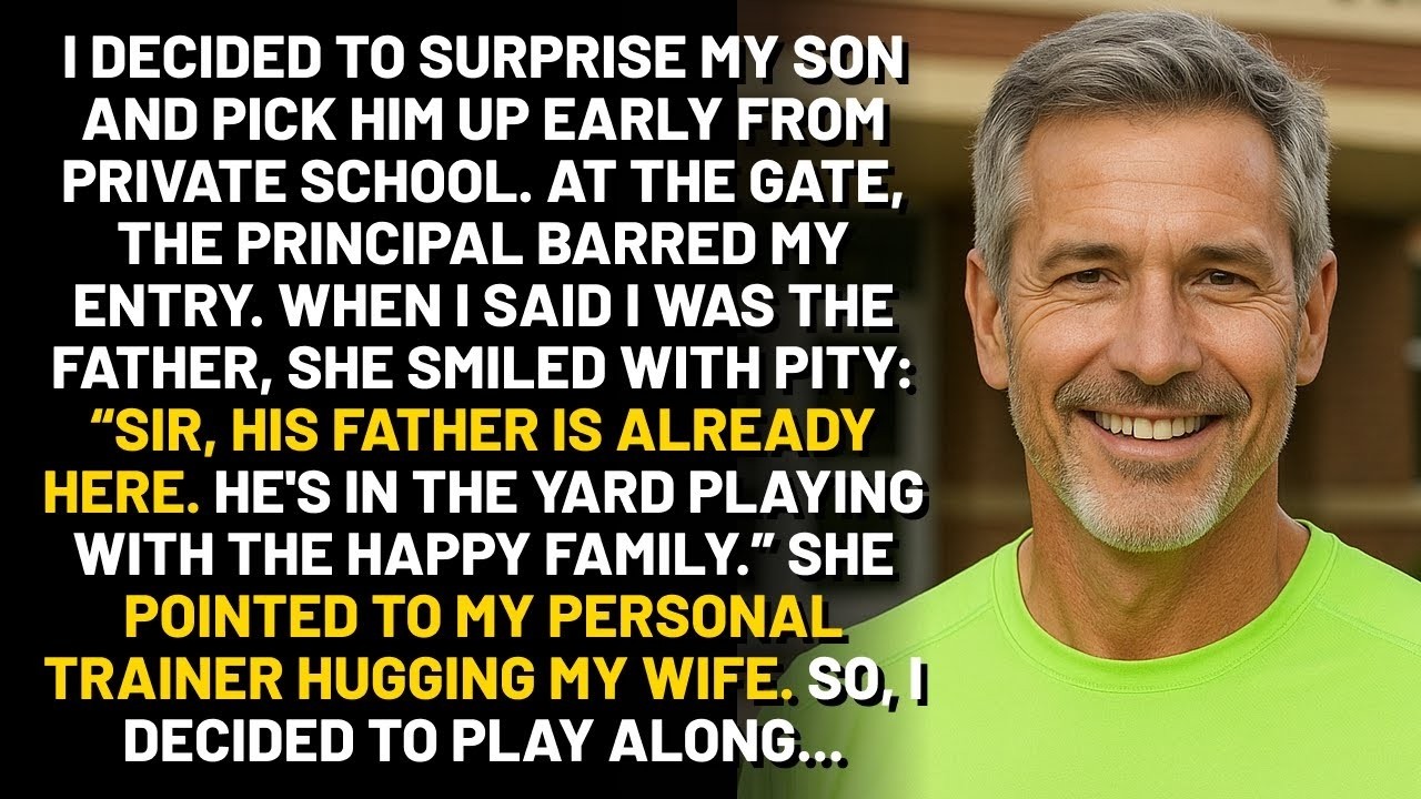 I Went To My Son’s School Early  At The Entrance, The Principal Blocked Me And Said