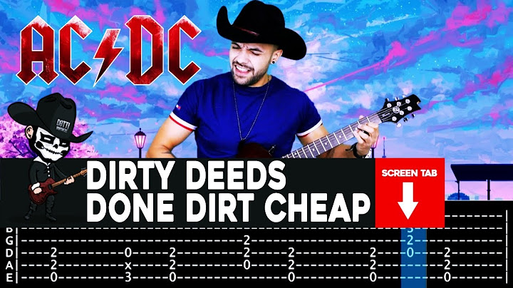 Dirty Deeds Done Dirt Cheap Guitar version - Guitar performance video thumbnail