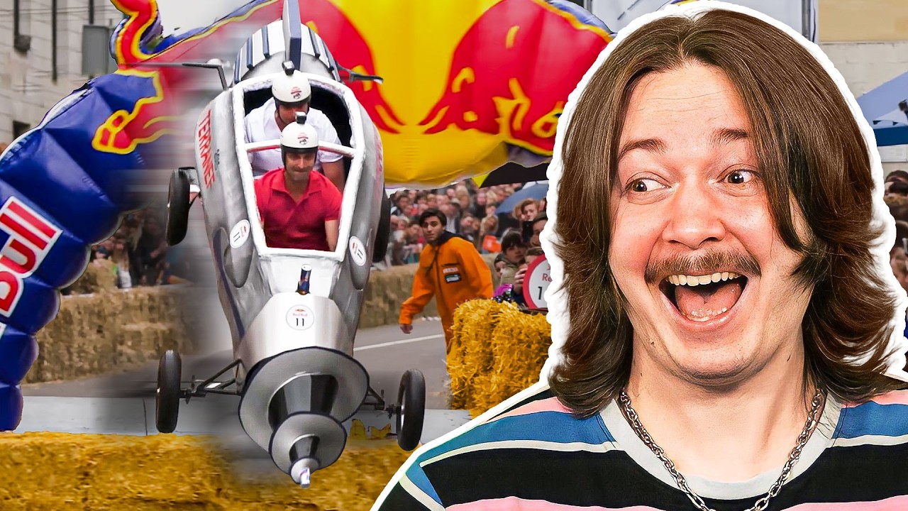 I Watched 100 of the FUNNIEST Red Bull Soapbox Runs Ever