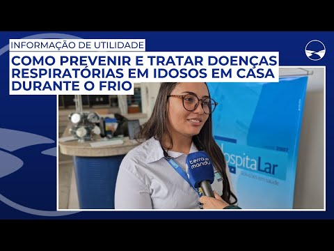 Como prevenir e tratar doenças respiratórias em idosos em casa durante o frio