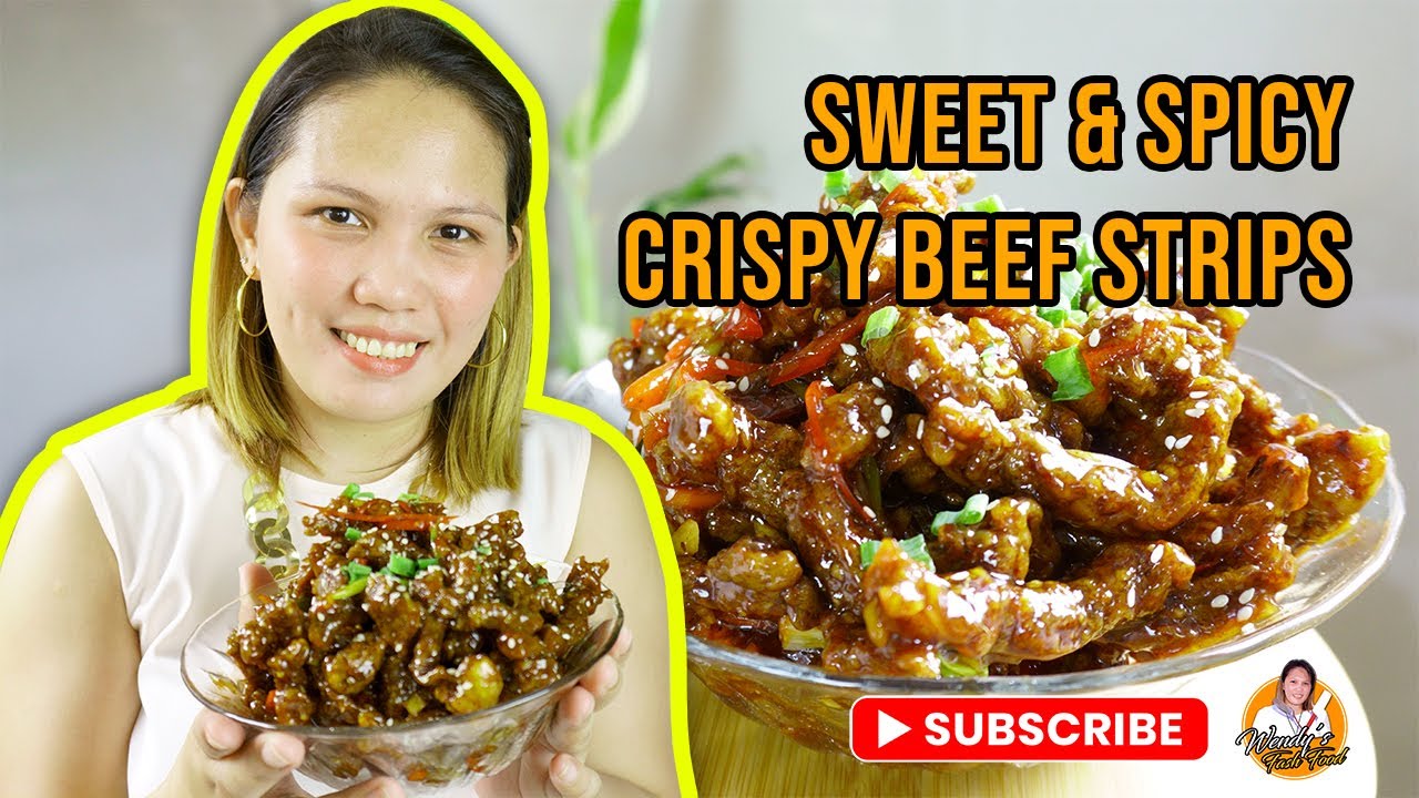 My Own Version of Sweet and Spicy Crispy Beef Strips a Chinese Recipe