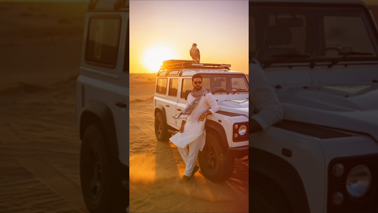 Radhe Radhe Vibes 🌅 | Desert Slowmo Walk | Muhammad Haroon