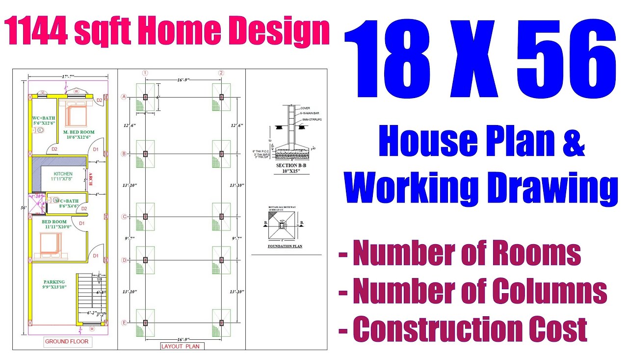 18-x-56-house-plan-with-working-drawing-number-of-rooms-number-of