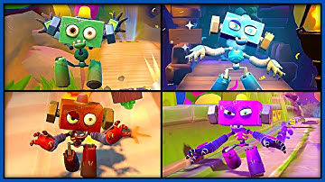 Crash On The Run! - All Mini Bosses (Zombot)