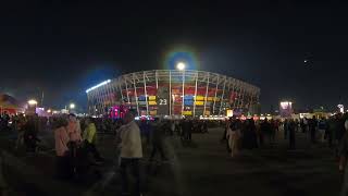 crowd of people attended on QIFF 2026 at stadium 974 #dohaqatar #qiff2026 #stadium974
