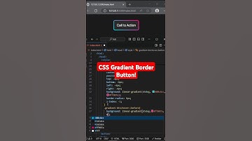 CSS Gradient Border Button | modern border #coding #css #html