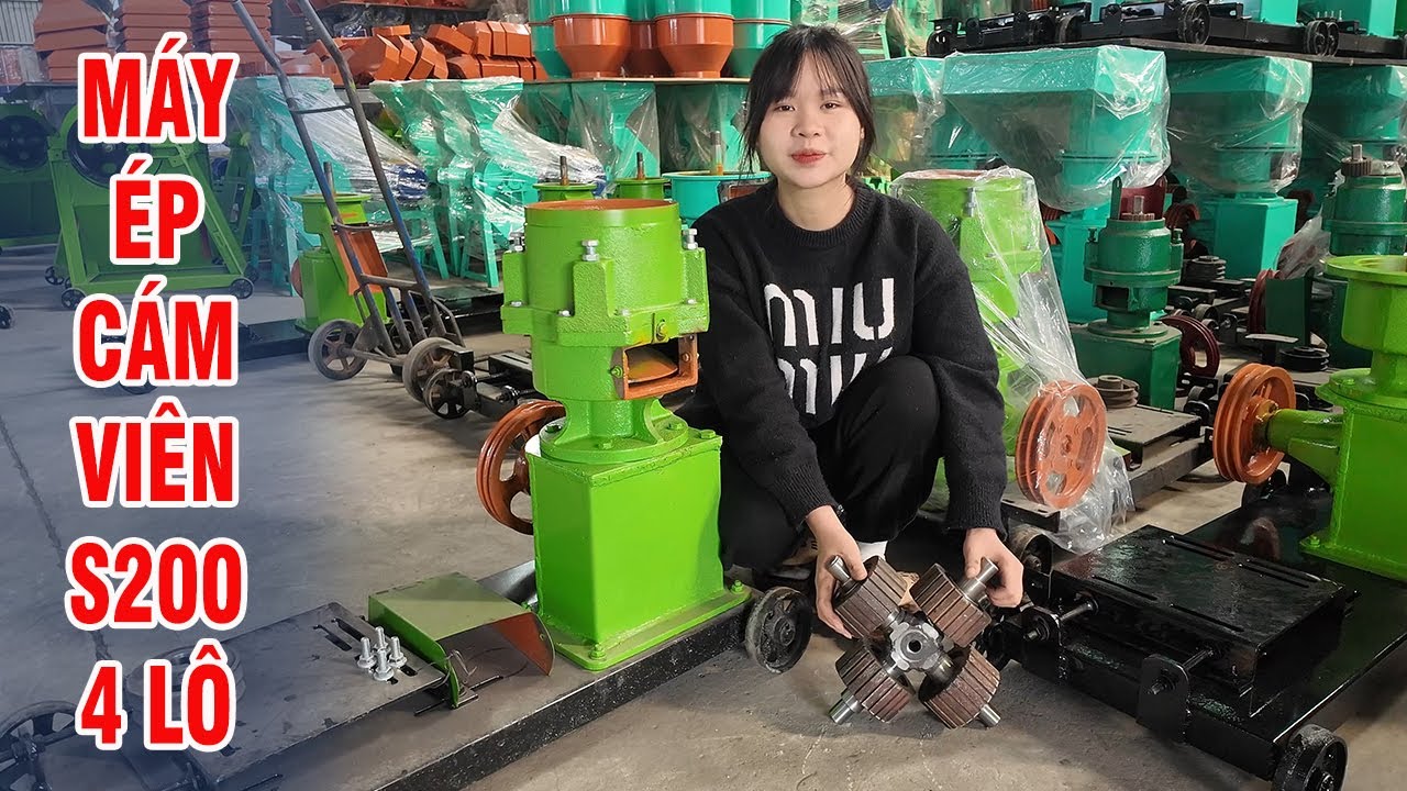 Máy Ép Cám Viên S200- 4 Quả Lô Bình Quân- Năng Suất 350Kg/Giờ- Giúp Bà Con Chủ Động Trong Chăn Nuôi