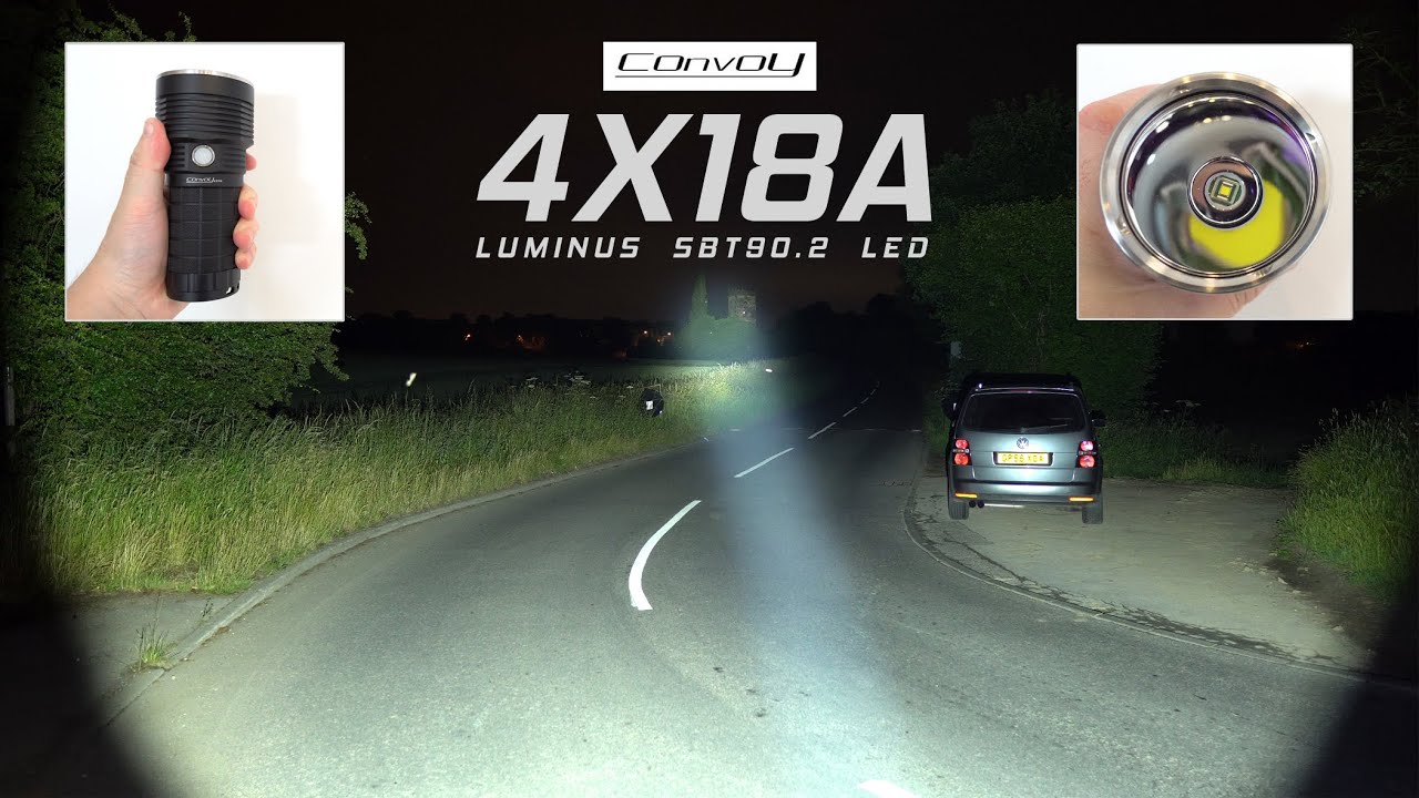 Convoy 4X18A - SBT90.2 LED - 5400 lumens - 1122m beam - Type-C