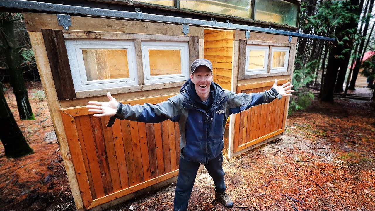 Building a Pole Barn WORKSHOP in the BUSH (with Barn Doors) | Off Grid ...