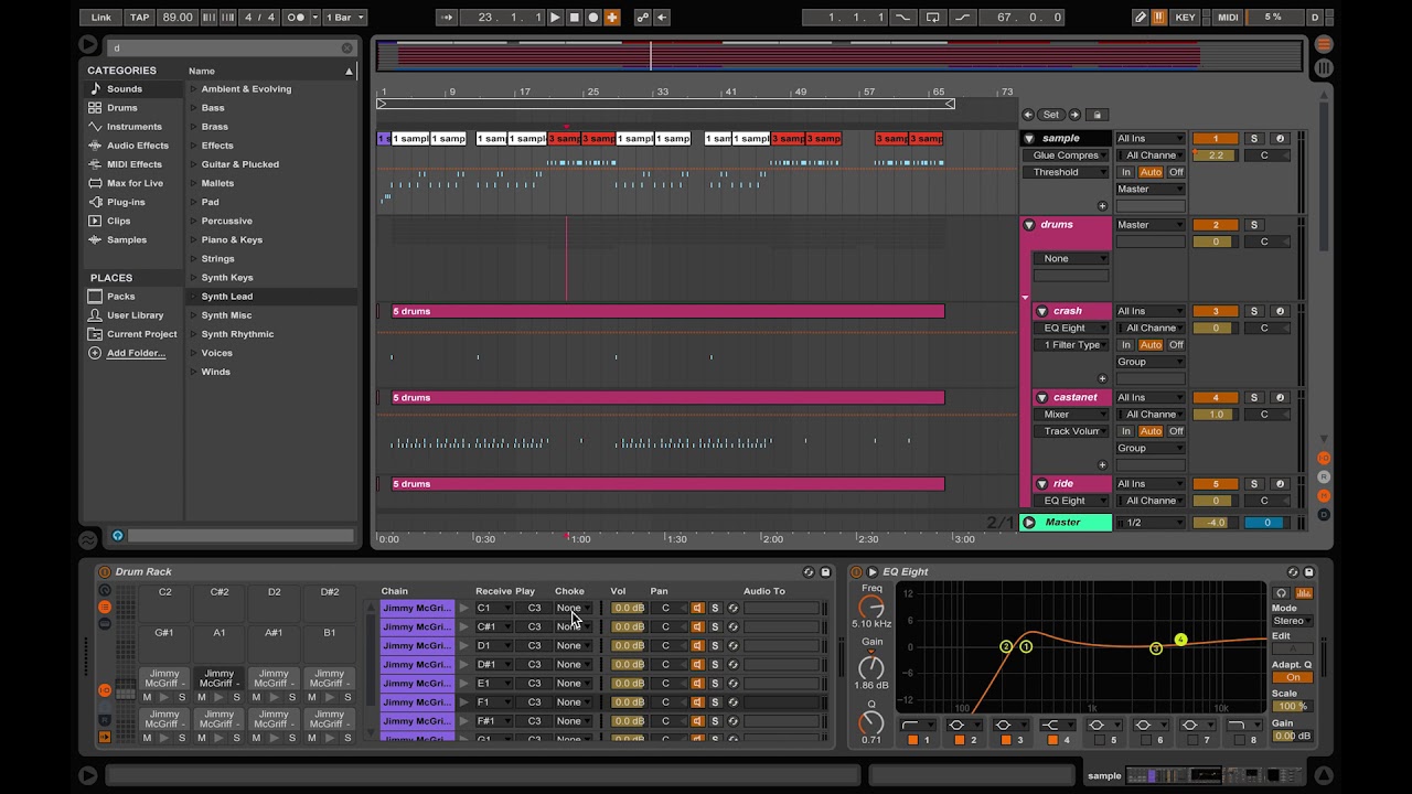 how to choke samples in ableton - YouTube