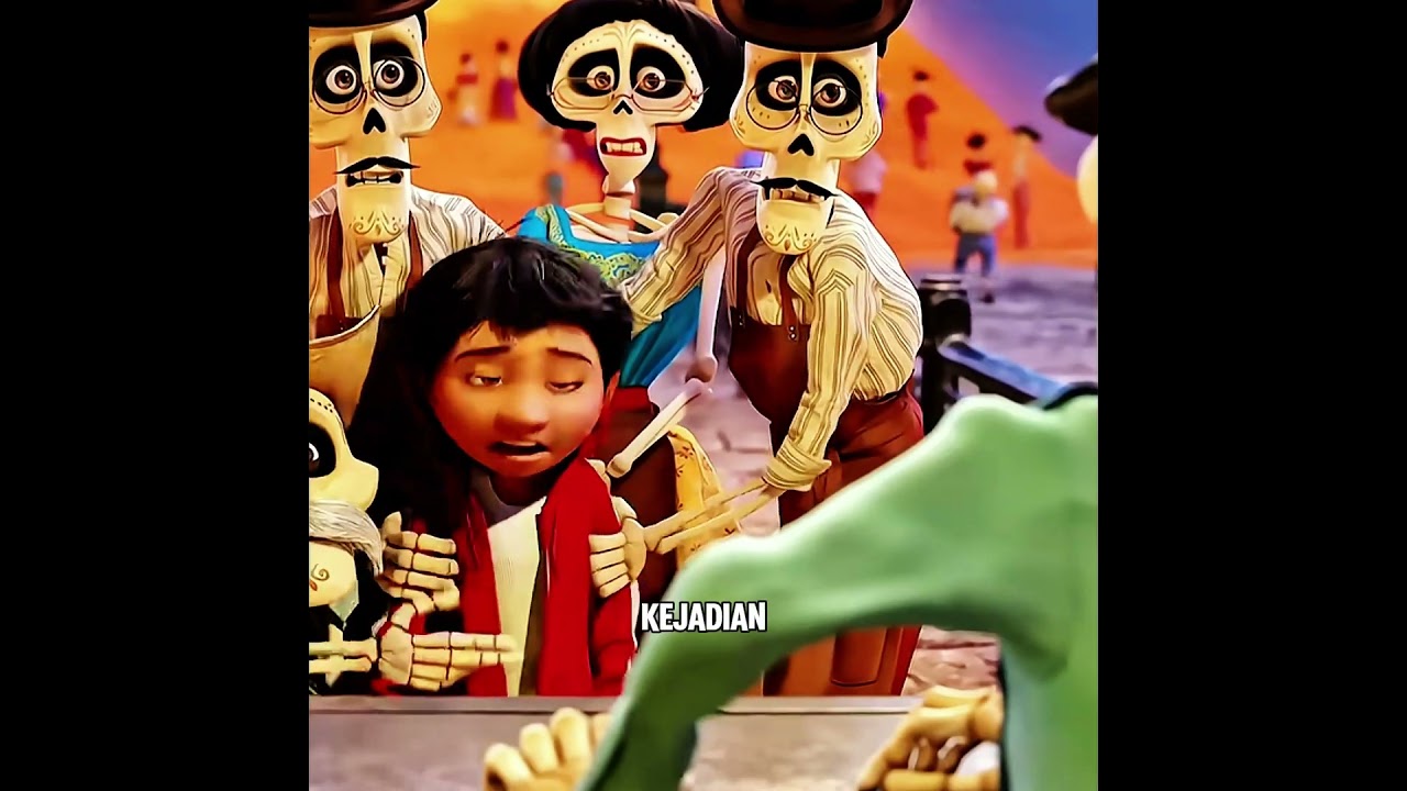 Kerangka Terkenal Ditolak Masuk Dunia Hidup 💀 #Coco #Animation