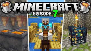 I made a Minecraft DRIPSTONE & LAVA FARM! | Let's Play Minecraft Survival Ep.7