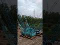 Mighty Fleet of Turquoise Crawler Cranes on Construction
