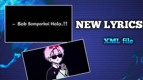 New  Xml File  ||Attitude LyricsVideo ||Black Screen Xml| Xml File |Alight Motion