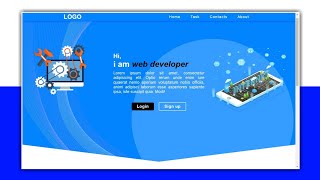 Design a Skewed Banner Page like Professional for your Website | HTML & CSS