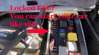 Mercedes W204 C300 C250 Locked ESL. Car won't start? You can use this trick to start your car.