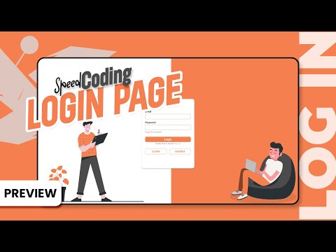 Minimal & Converting Log-In Page Design Using HTML & CSS |Speed Coding Preview 2024