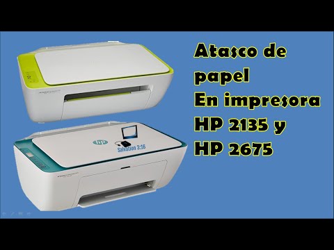 Atasco de papel en impresora Hp 2675 y HP 2135